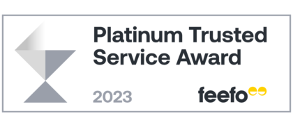 Platinum Trusted Service Award - Rectangle